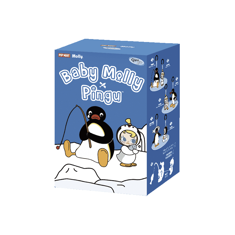 Baby Molly × Pingu Happy Fishing Series POP MART Baby Molly × Pingu Happy Fishing Series-Vinyl Plush