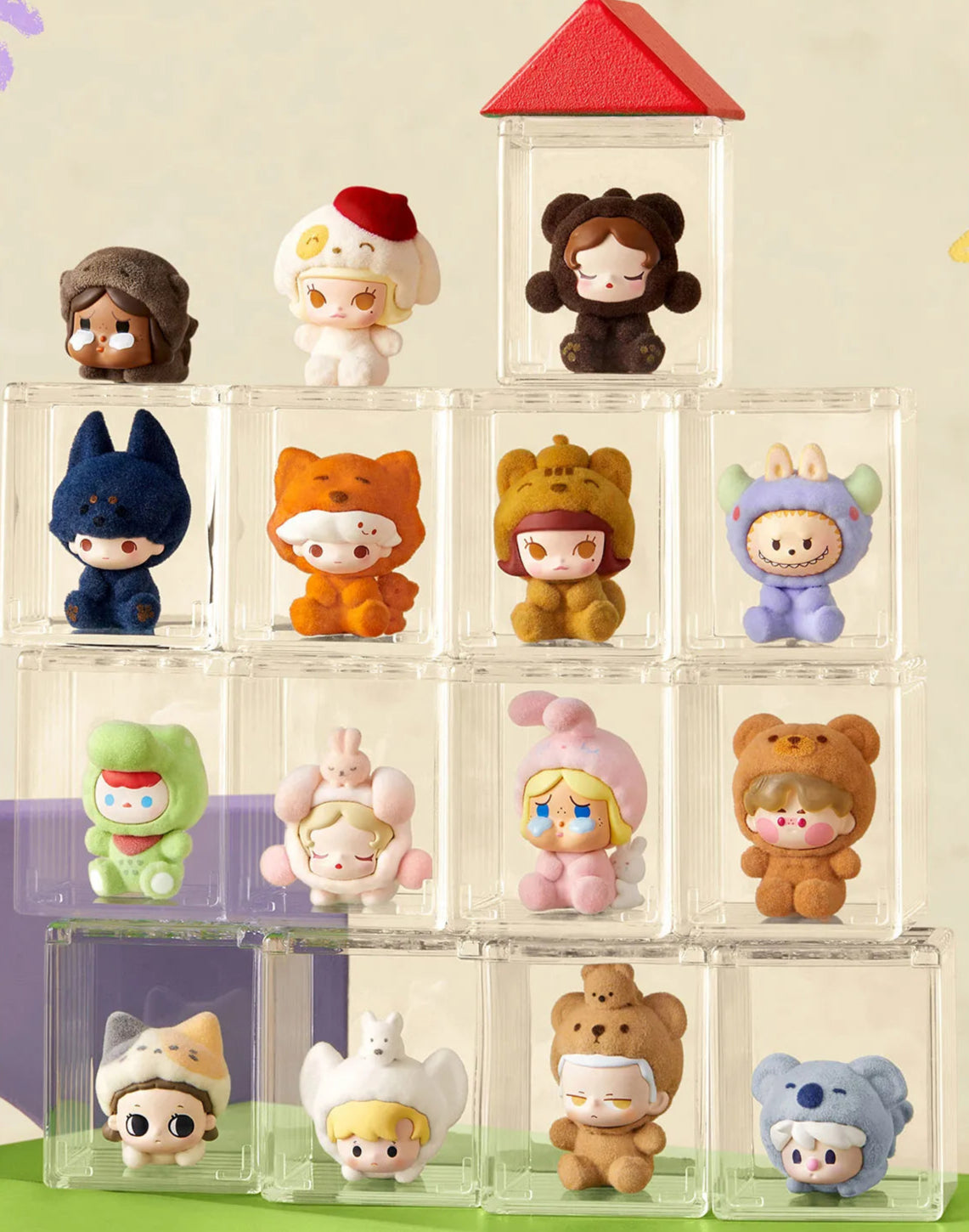 Real Labubu POP MART POP BEAN Pajama Cross Dressing! Myst