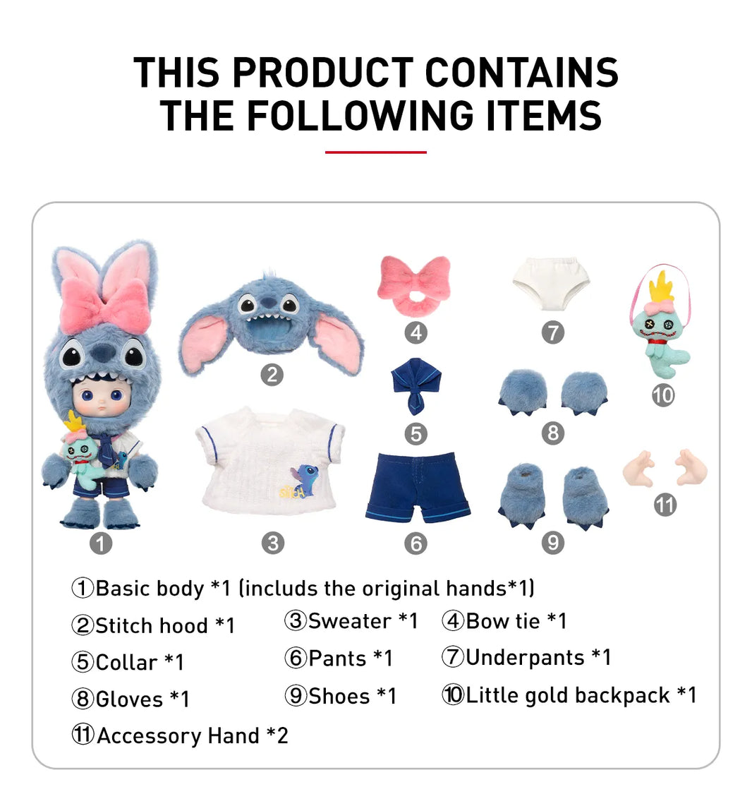 Dukke - HACIPUPU STITCH 1/8 Figure 20cm - Pop Mart