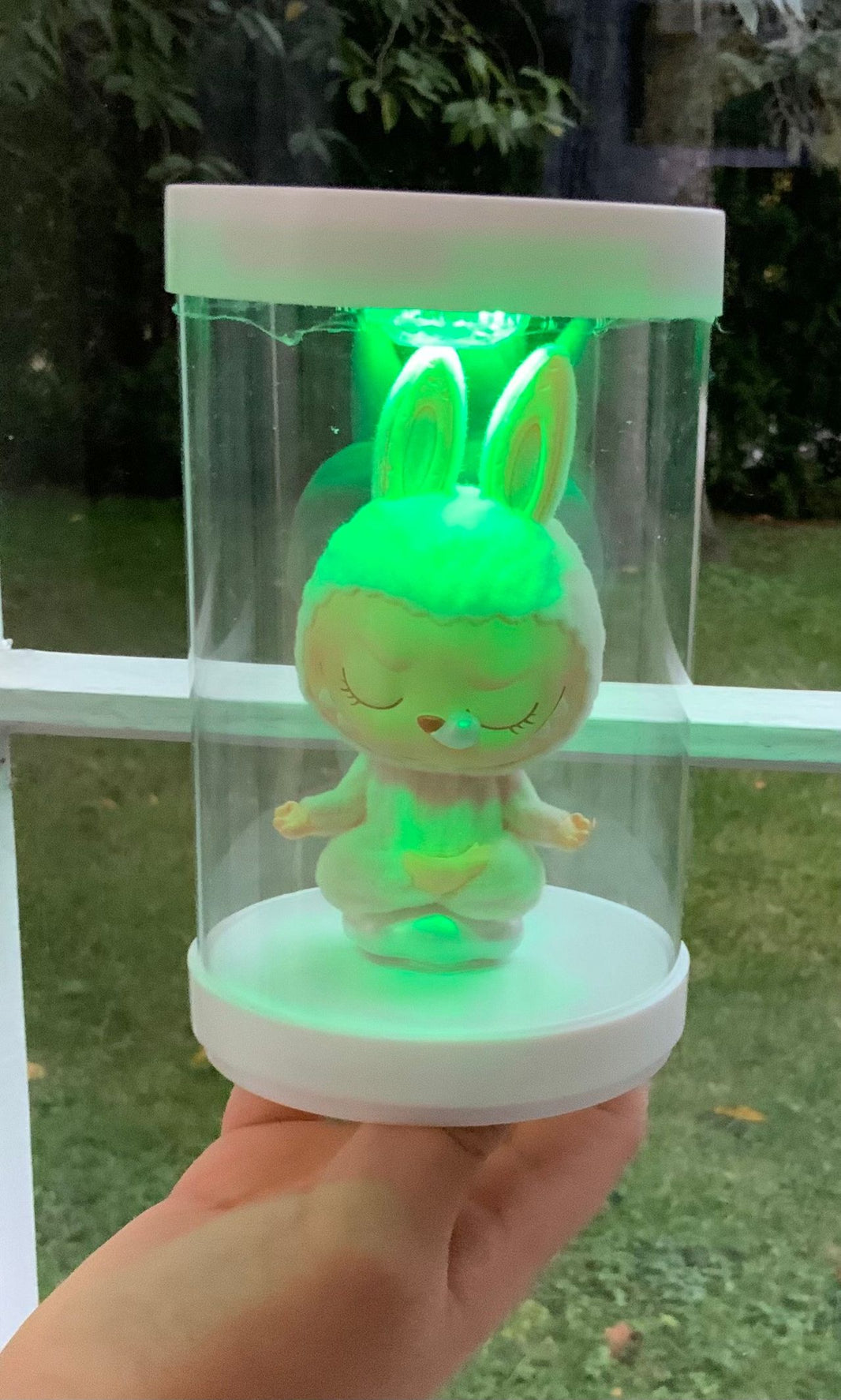 Doll capsule with light.