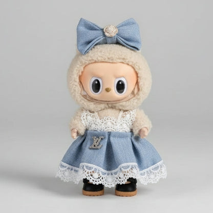 Labubu – Blå ballroom-sett for 17 cm Labubu