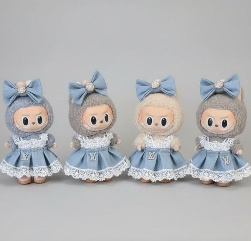 Labubu – Blå ballroom-sett for 17 cm Labubu
