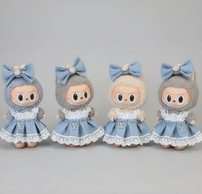 Labubu – Blå ballroom-sett for 17 cm Labubu