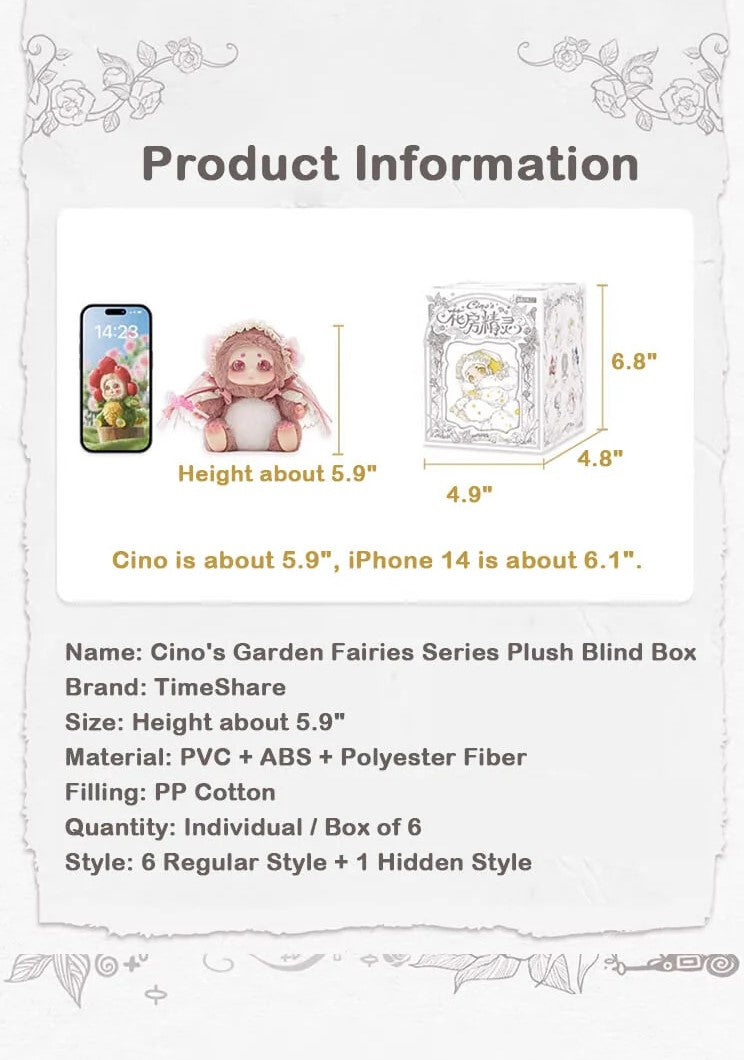 TimeShare Cino Garden Fairies. Single mystery box.