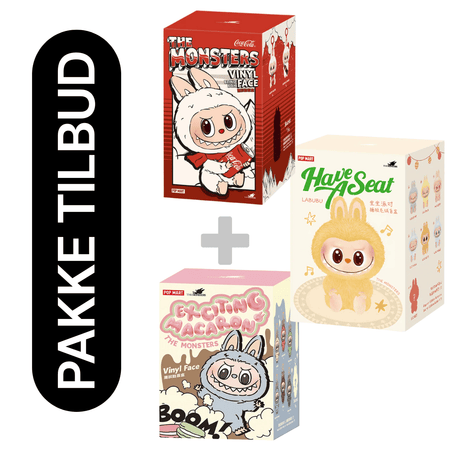 Labubu -  Coca Cola + Have A Seat + Exciting Macaron - Pop Mart