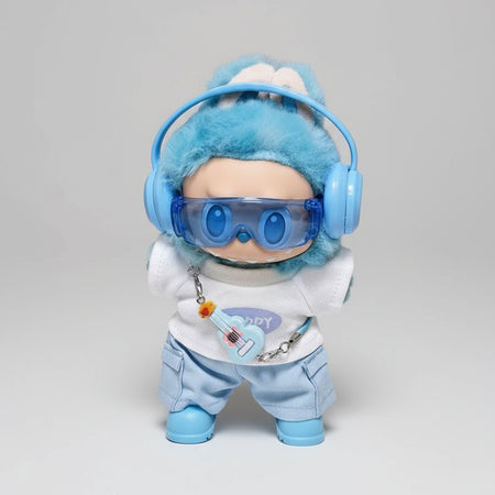 Labubu Klær – Blue Street Edition Outfit – Til Labubu Dukke 17 cmoutfit