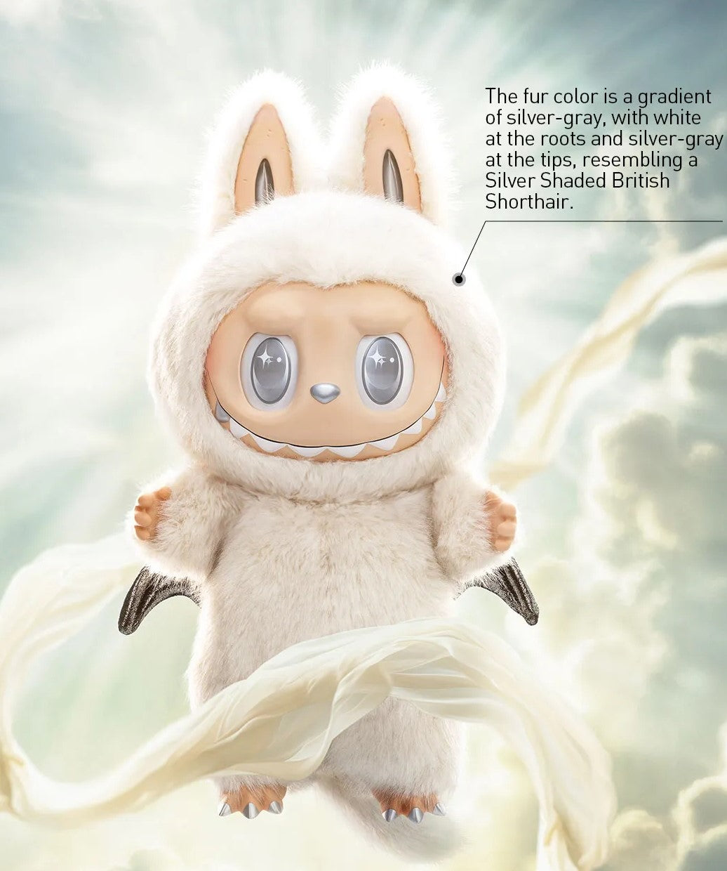 Labubu - THE-MONSTERS ANGEL IN CLOUDS Vinyl Face Doll 58