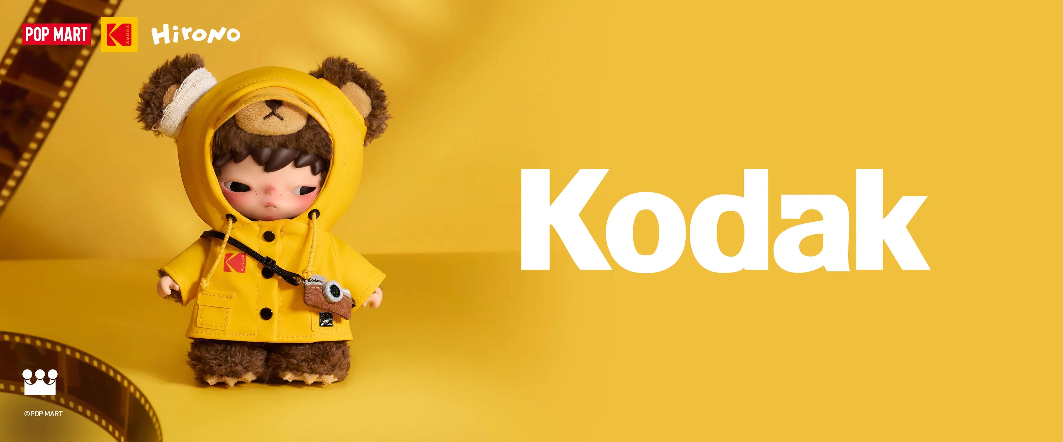 Hirono × Kodak Little Bear Pendant - POP MART