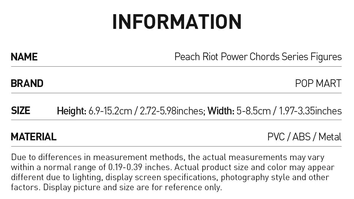 PEACH RIOT - Power Chords Series Figures - POP MART 