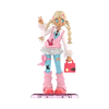 Peach Riot Sugar Mode Blueberry Mode – lyseblå bukse, rosa vest og rosa platåsko