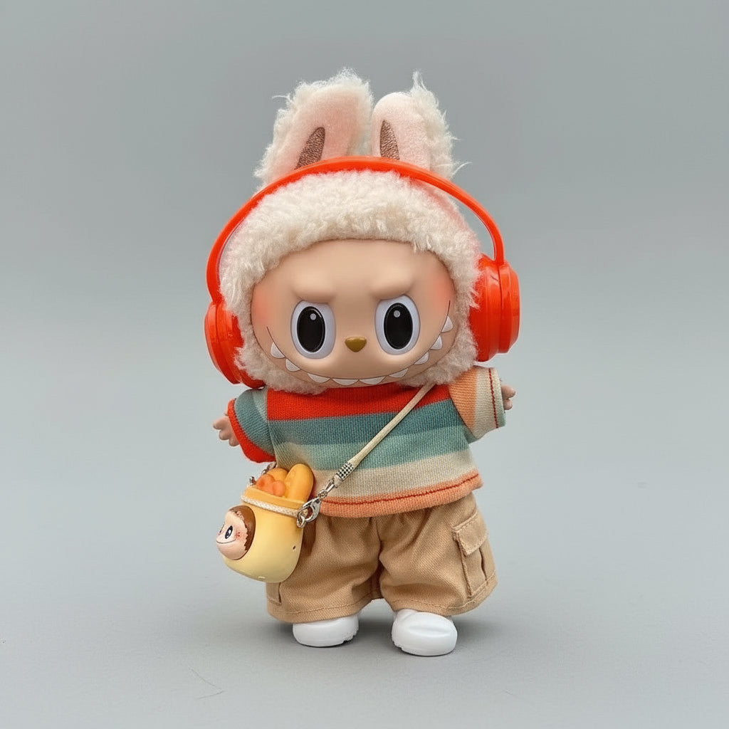 Labubu – Hippy drakt for Labubu 17 cm