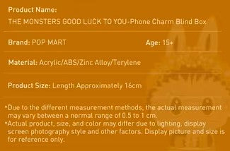 Labubu -Good Luck to You Phone Charm - POP Mart