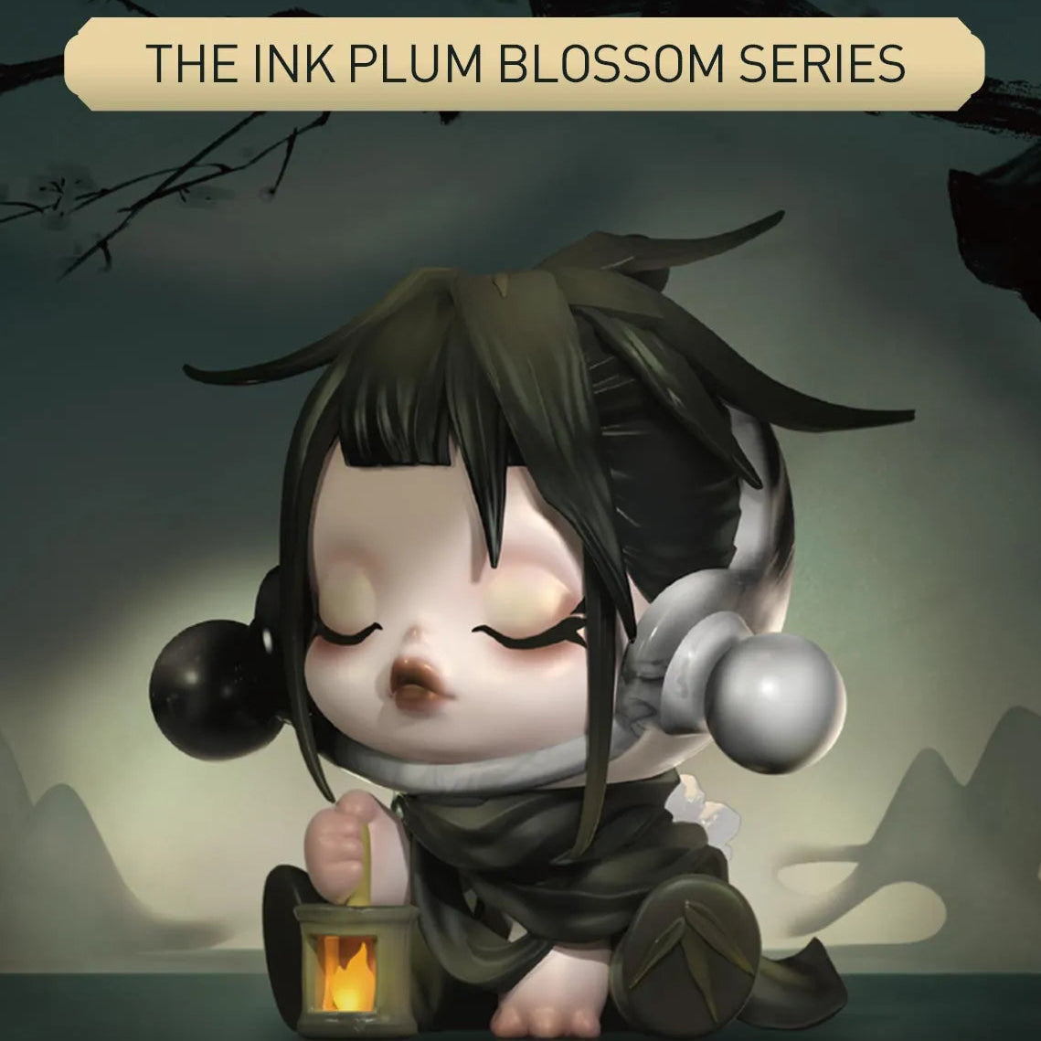 SKULLPANDA – The Ink Plum Blossom Series - POP MART