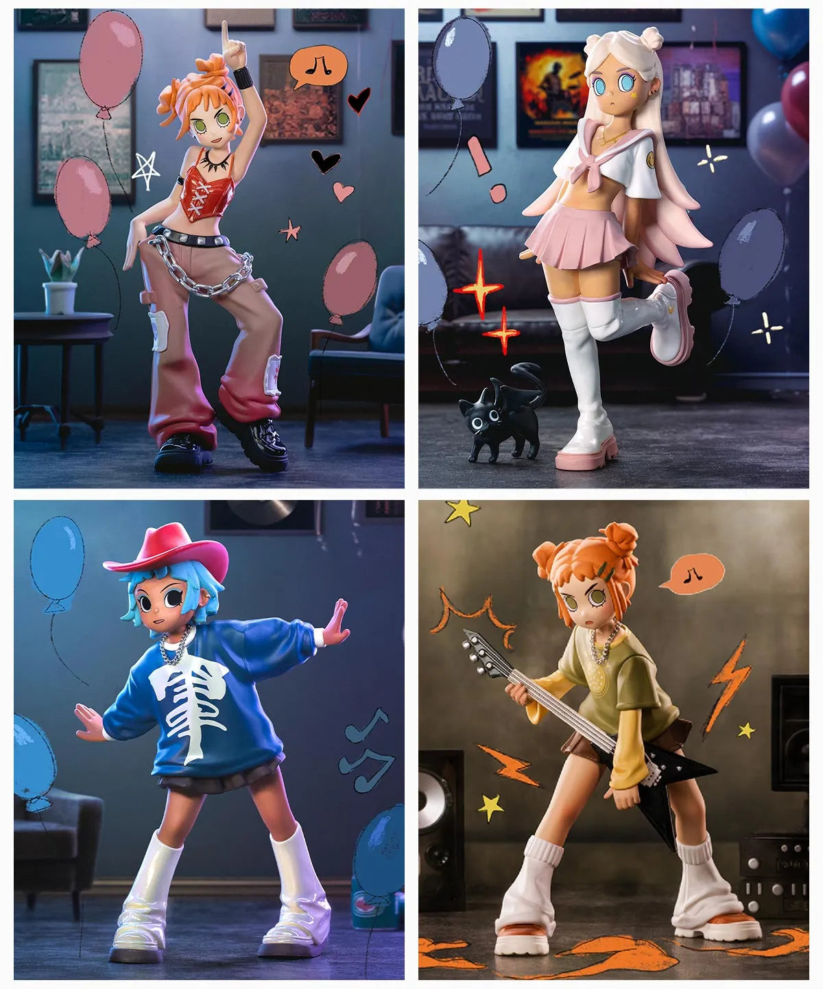 PEACH RIOT - Rise Up Series Figures whole set - Products by No