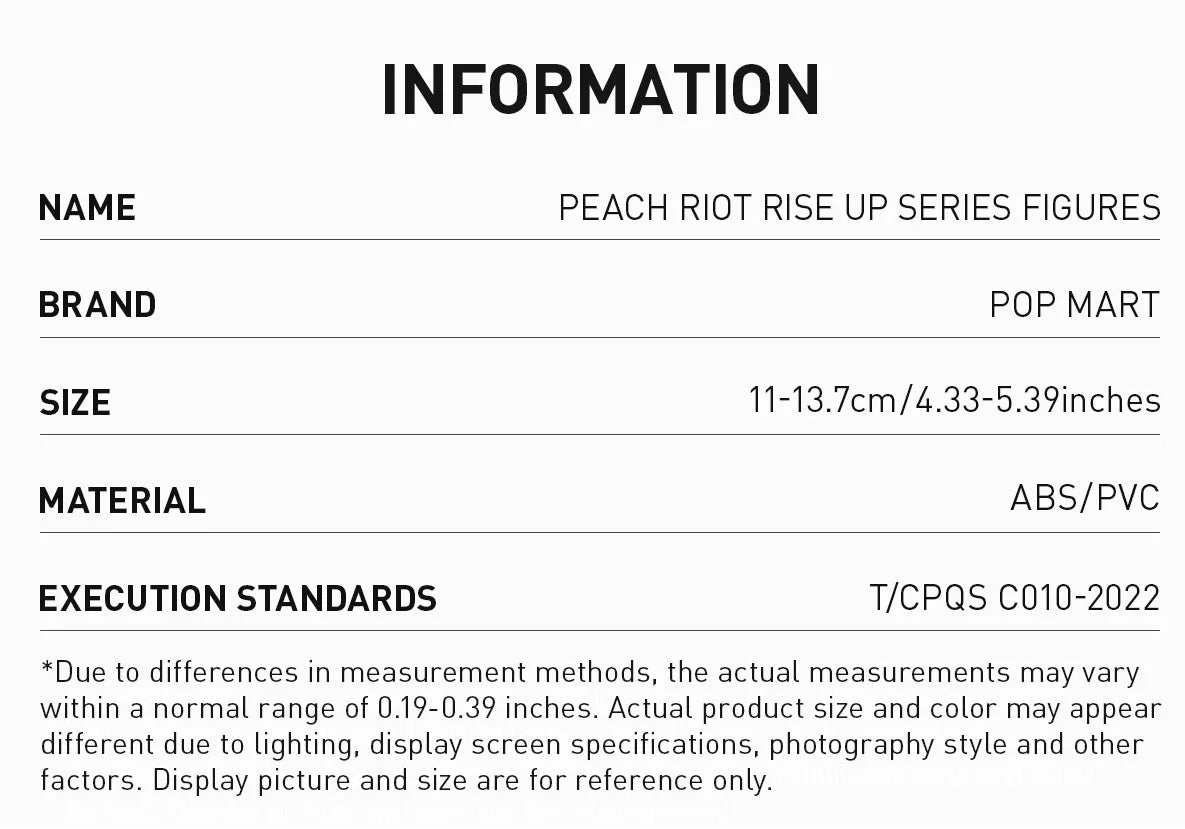 PEACH RIOT -  Rise Up Series Figures - POP MART