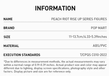 PEACH RIOT -  Rise Up Series Figures - POP MART