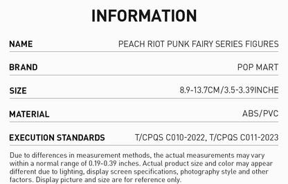 PEACH RIOT -  Punk Fairy Series Figures - POP Mart