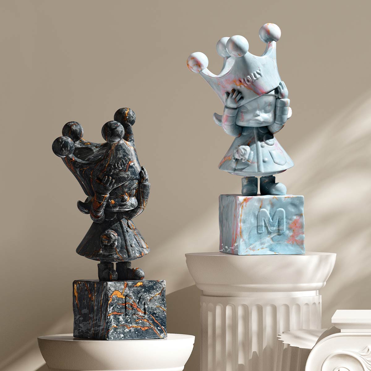 𝐌𝐎𝐋𝐋𝐘 𝐀𝐧𝐧𝐢𝐯𝐞𝐫𝐬𝐚𝐫𝐲 𝐒𝐭𝐚𝐭𝐮𝐞𝐬 𝐂𝐥𝐚𝐬𝐬𝐢𝐜𝐚𝐥 𝐑𝐞𝐭𝐫𝐨 𝟐 𝐒𝐞𝐫𝐢𝐞𝐬 - POP Mart