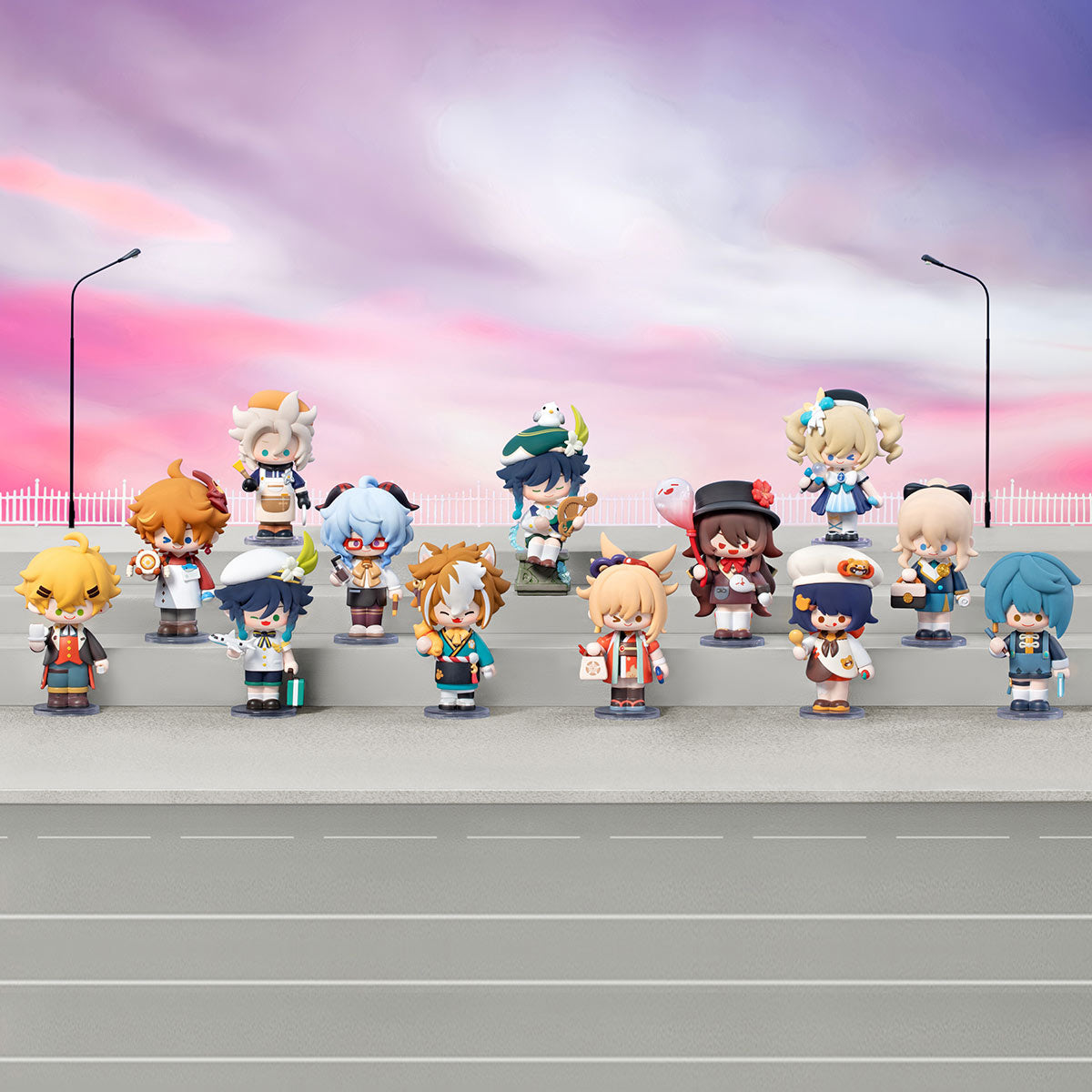 Genshin Impact Dress-Up Dreams Themed Chibi Series Figures