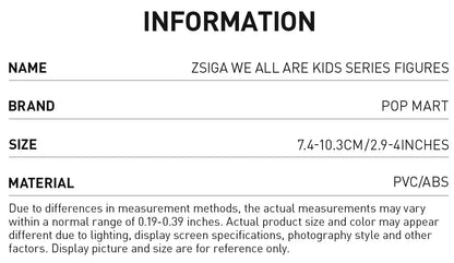 Zsiga – We All Are Kids Series Figures - POP MART - Products by Nordvik