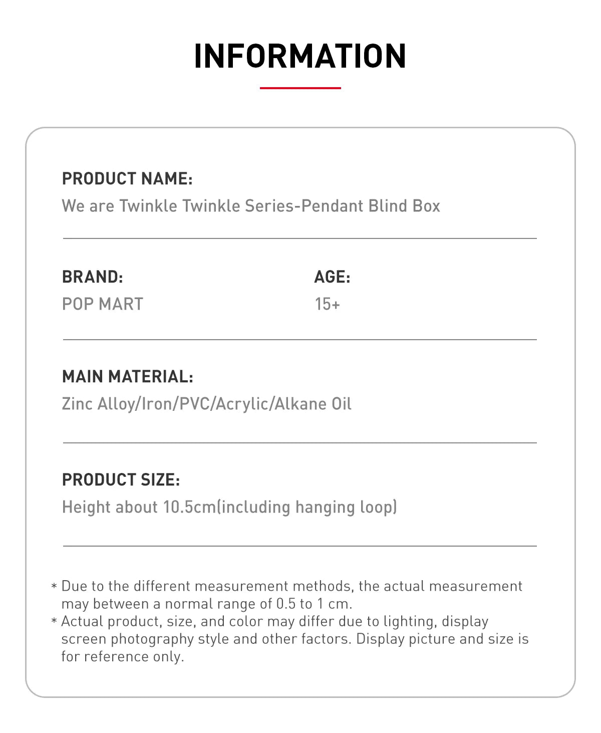 Twinkle Twinkle  - We Are Twinkle Twinkle Nøkkelring - POP Mart