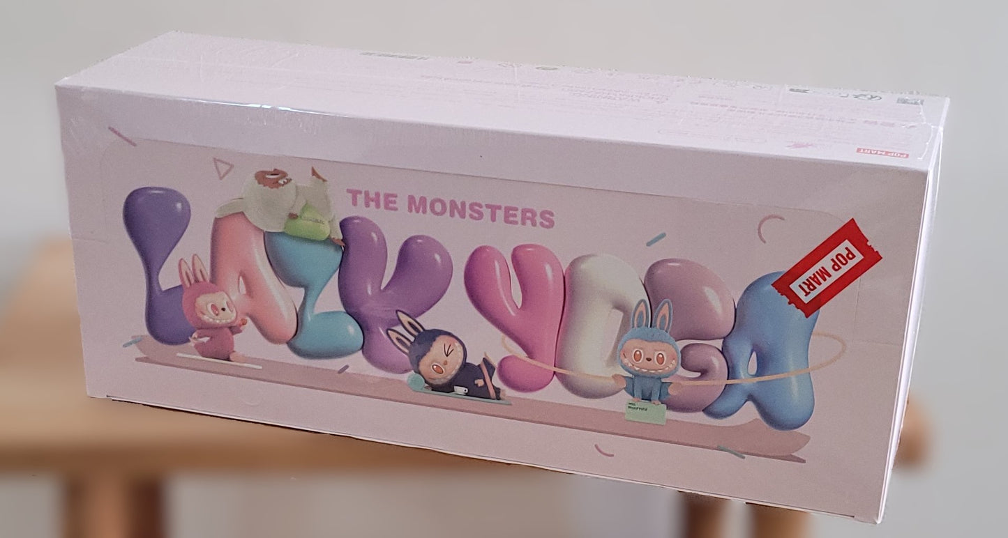 POP MART Original - THE MONSTERS Lazy Yoga med 10 figurer. Whole mystery box.