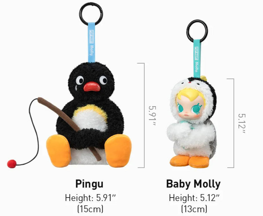 Molly - Baby Molly × Pingu Happy Fishing Series Pendant - POP Mart