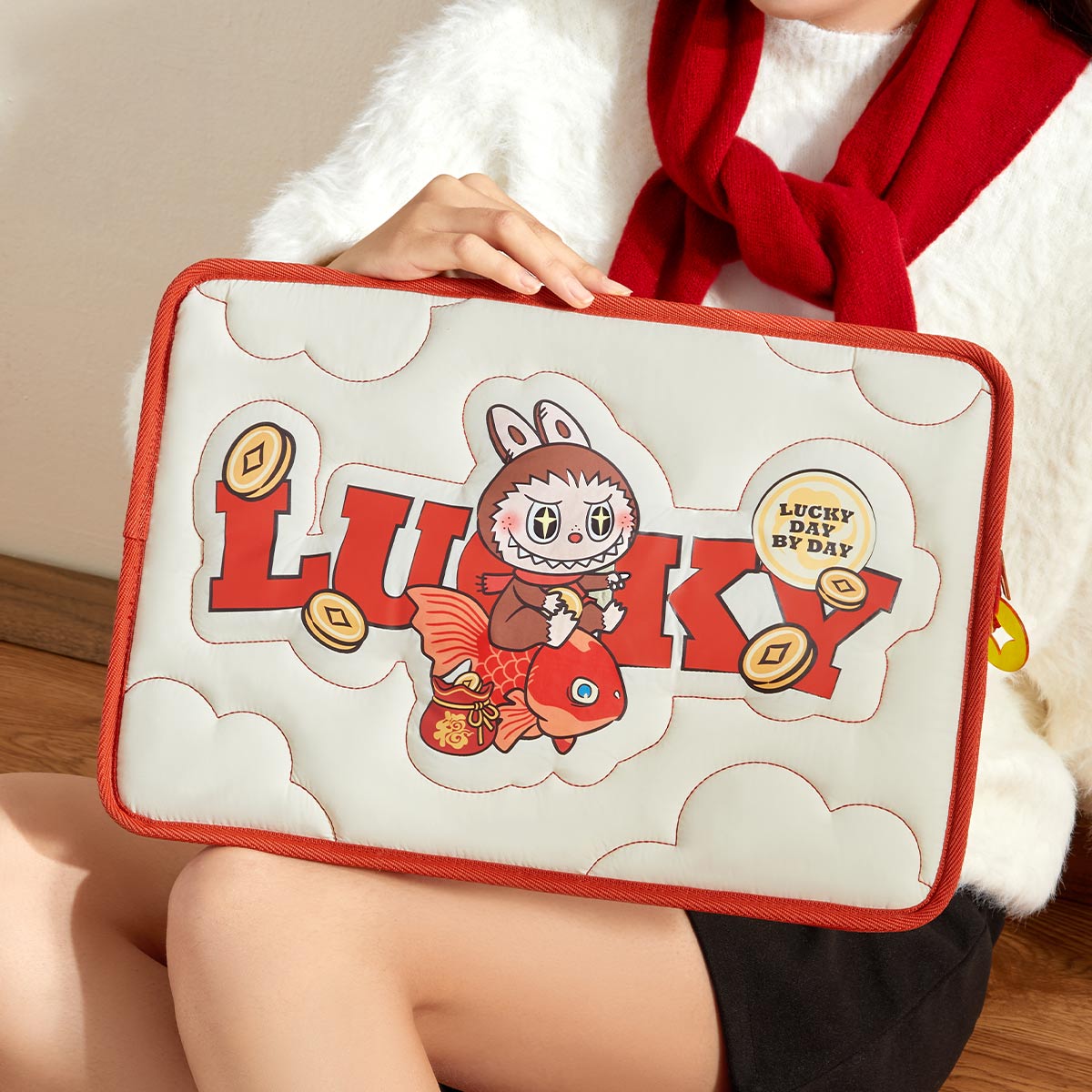 LABUBUのハンドバッグ labubu mokoko plush crossbody bag popland limited - Clear Box Toys