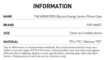 POP MART PHONE CASE BIG INTO ENERGY