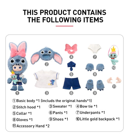 Dukke - HACIPUPU STITCH 1/8 Figure 20cm - Pop Mart
