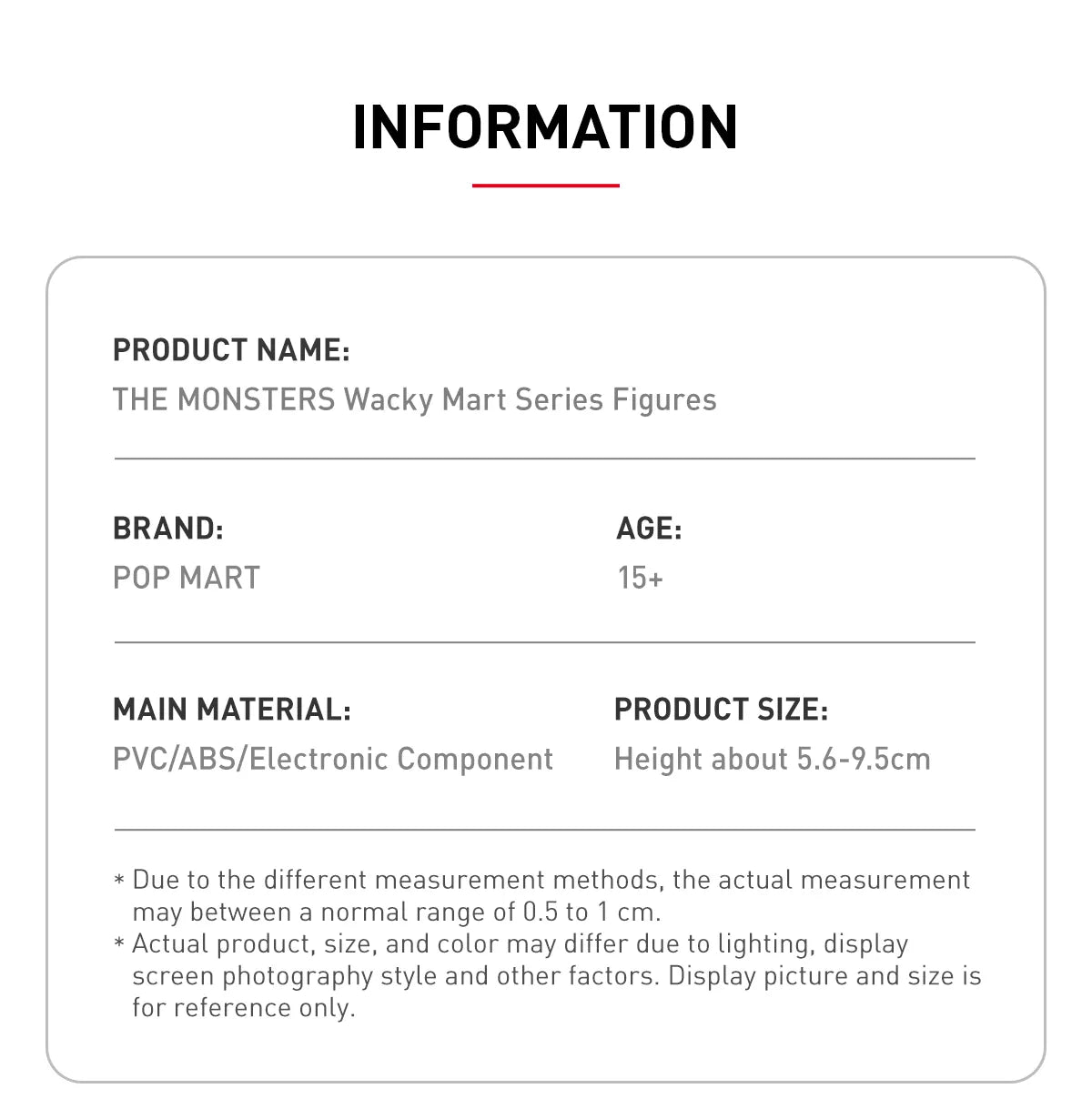 Labubu - The Monsters Wacky Mart Figures - Pop Mart