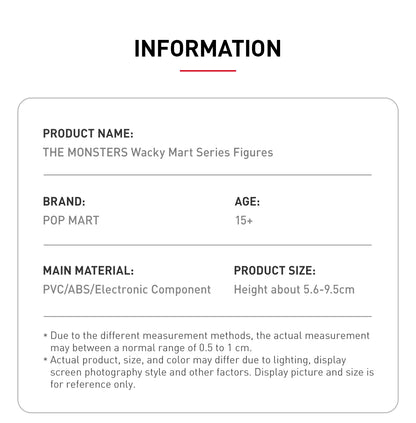 Labubu - The Monsters Wacky Mart Figures - Pop Mart