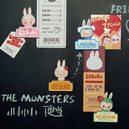 Labubu - THE MONSTERS Wacky Mart Kjøleskapsmagneter med lys- POP Mart