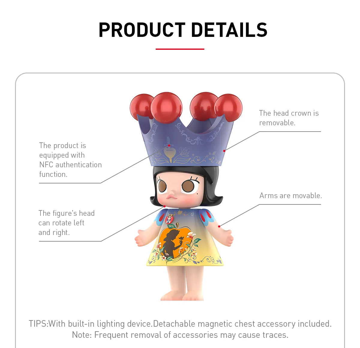 Molly - MEGA ROYAL MOLLY 400% Snow White - POP Mart