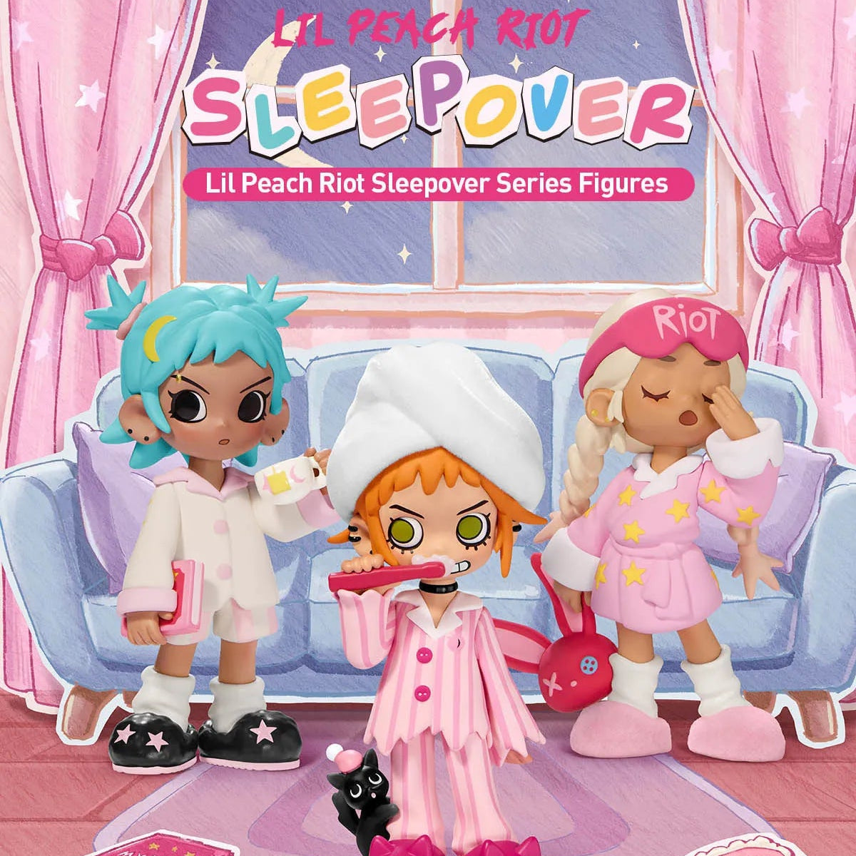 LIL PEACH RIOT SLEEPOVER SERIES FIGURES - POP Mart