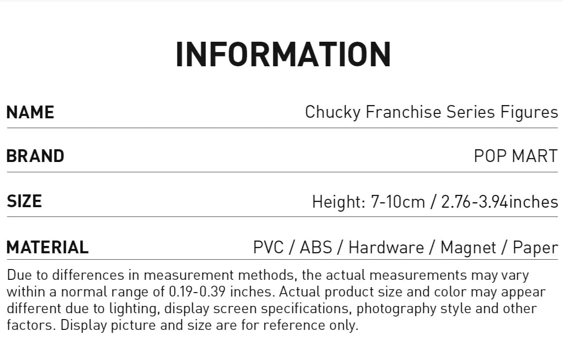 Chucky Franchise Series Figures - POP Mart