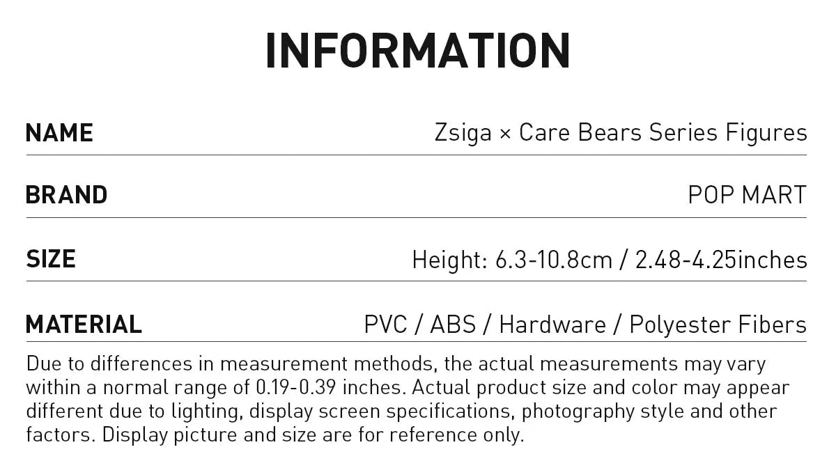 Zsiga × Care Bears Series Figures - POP Mart