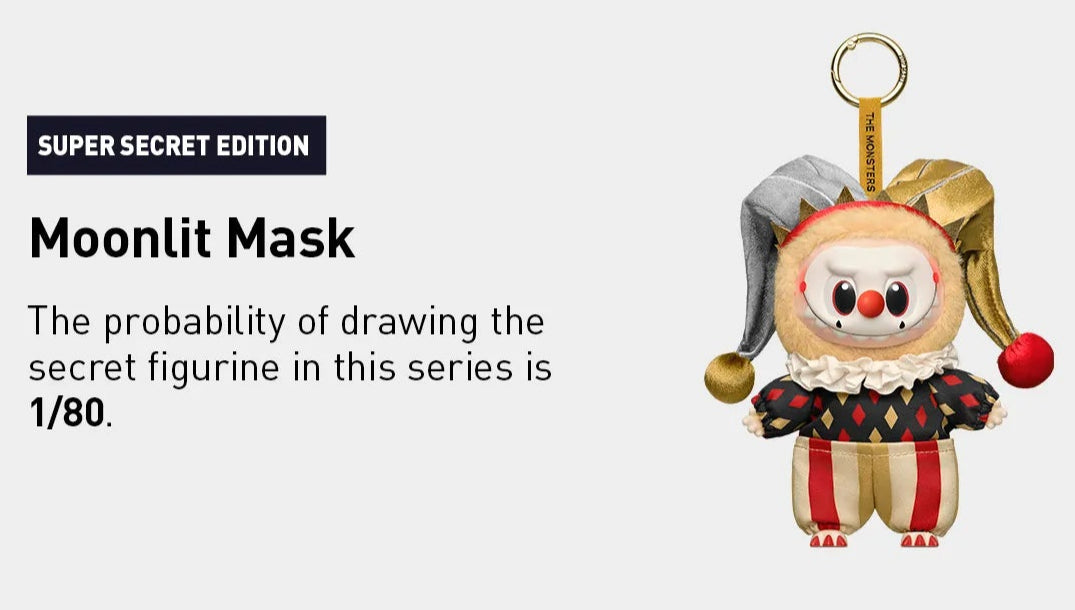 WHY SO SERIOUS Labubu Moonlit Mask Secret Edition | POP MARCH WHY SO SERIOUS Labubu Moonlit Mask Secret Edition | POP MARCH