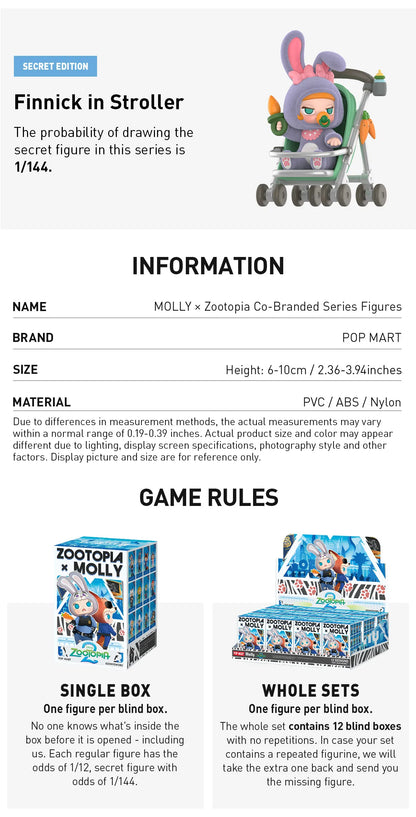 Molly -  MOLLY × Zootopia -POP MART (POPNOW)