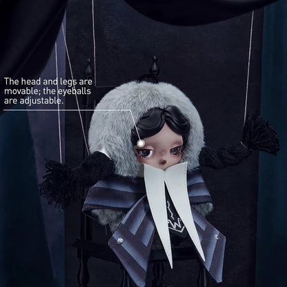 SKULLPANDA × Wednesday Plush – Nevermore Academy Uniform Version