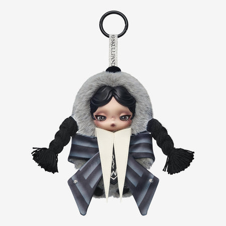 SKULLPANDA × Wednesday Plush – Nevermore Academy Uniform Version