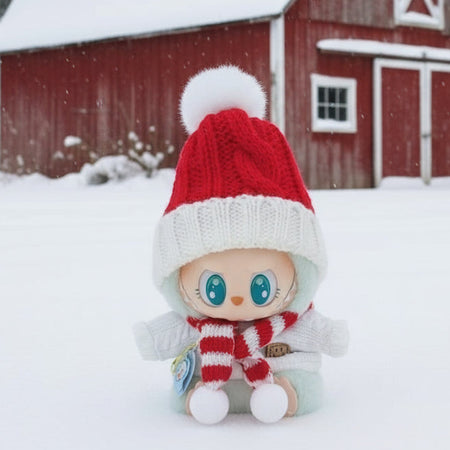 Labubu – Jul på gaten outfit 17 cm