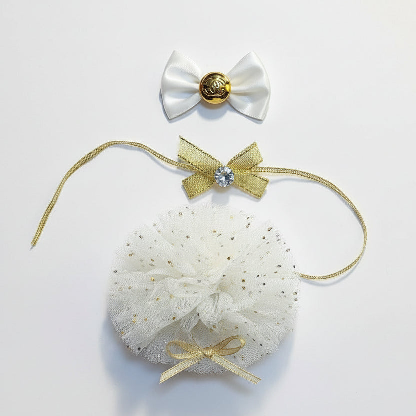 Julegave Labubu – Hvit ballroom-sett for 17 cm Labubu