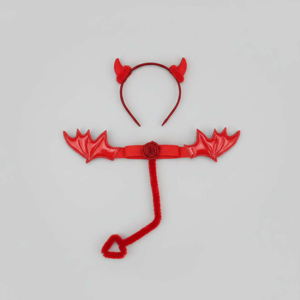 Labubu – Djevel vinger, hale og horn (17 cm)