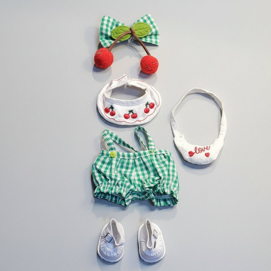 Labubu – Grønn summer outfit 17 cm