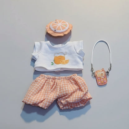 Labubu – Oransje Summer outfit 17 cm