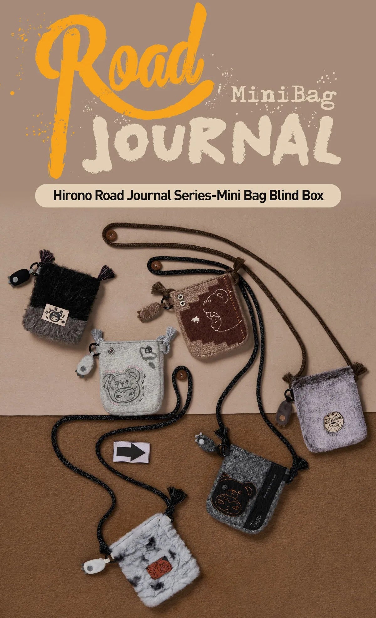 Hirono - Road Journal Series-Mini Bag  - POP Mart