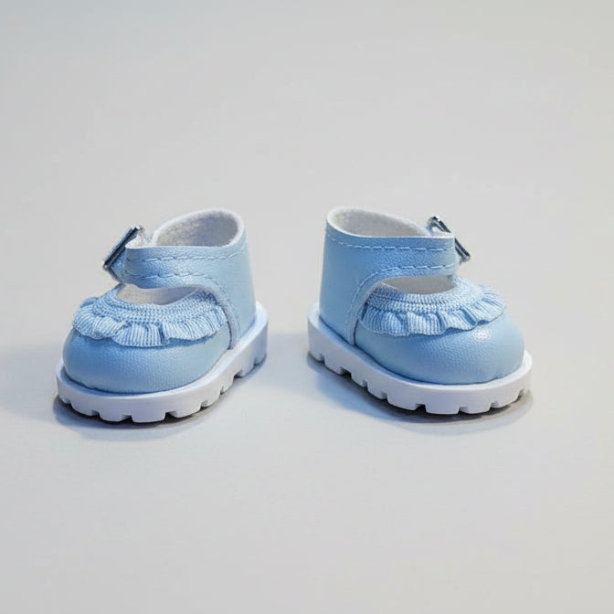 Labubu – Mini Shoes Collection (Black, Brown, Red & Blue)