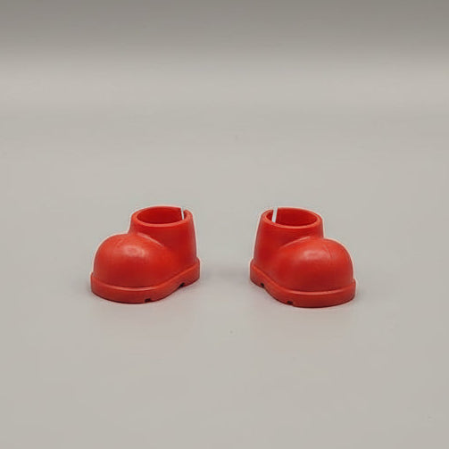 Labubu – Mini Shoes Collection (Black, Brown, Red & Blue)