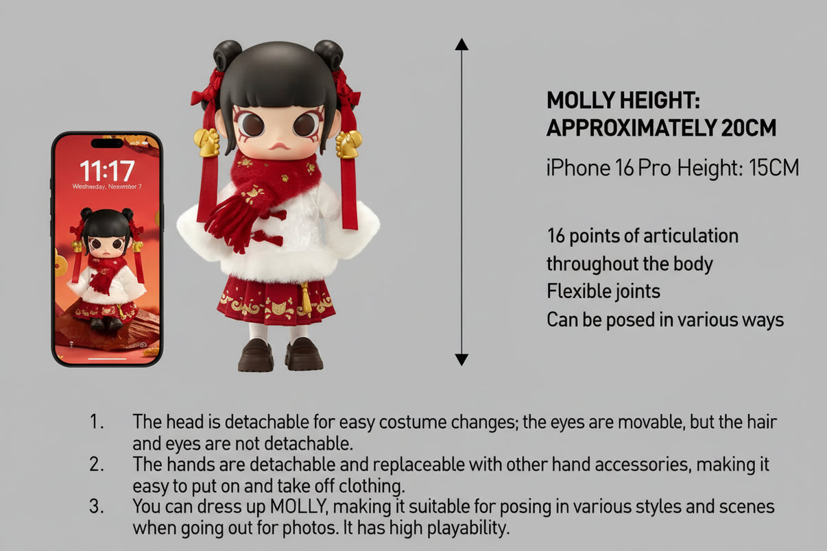 MOLLY Galloping Wealth 1/8 Action Figure  - POP Mart